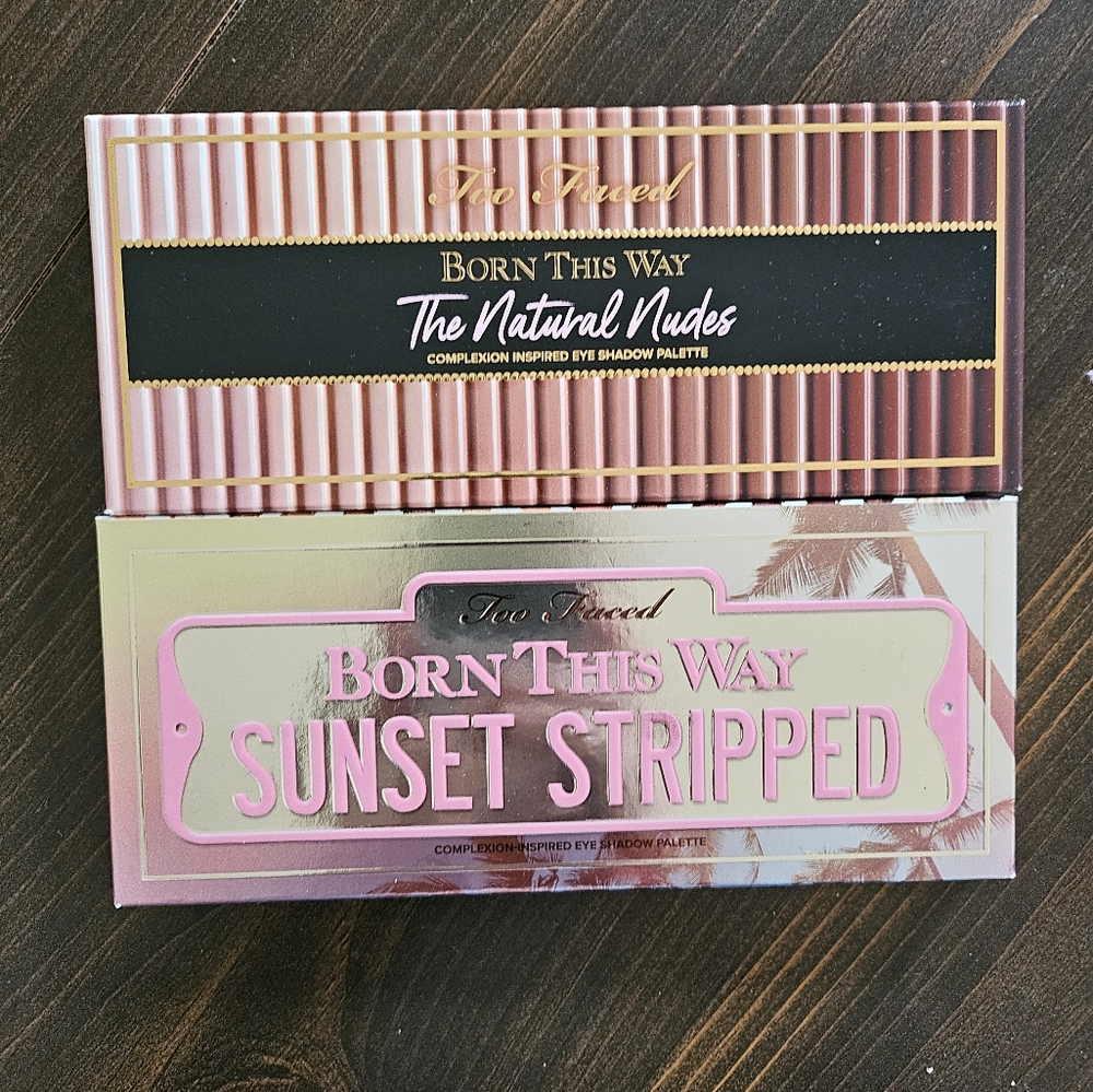 Too Faced born this way eyeshadow pallets bundle.